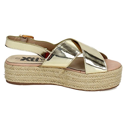 XTI 46654 Sandalias Plataforma Mujer Sandalias Oro 41