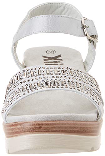 XTI 48860, Sandalias con Plataforma para Mujer, Blanco (Hielo Hielo), 38 EU