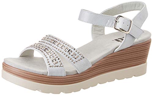 XTI 48860, Sandalias con Plataforma para Mujer, Blanco (Hielo Hielo), 38 EU