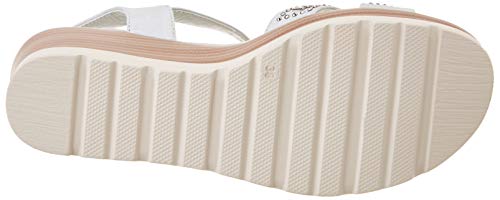 XTI 48860, Sandalias con Plataforma para Mujer, Blanco (Hielo Hielo), 38 EU