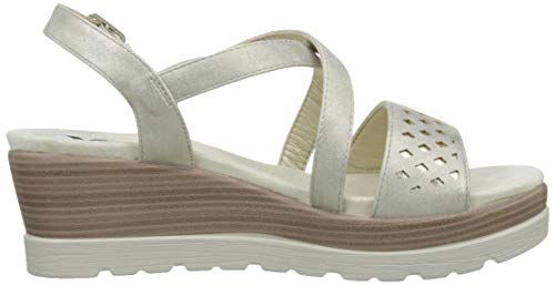 XTI 48861, Sandalias con Plataforma Mujer, Dorado (Oro Oro), 39 EU