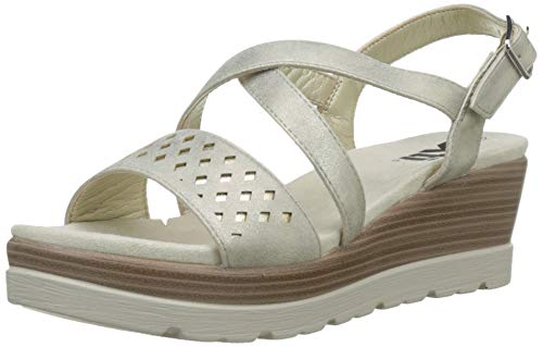 XTI 48861, Sandalias con Plataforma Mujer, Dorado (Oro Oro), 39 EU