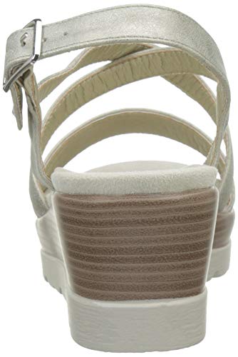 XTI 48861, Sandalias con Plataforma Mujer, Dorado (Oro Oro), 39 EU