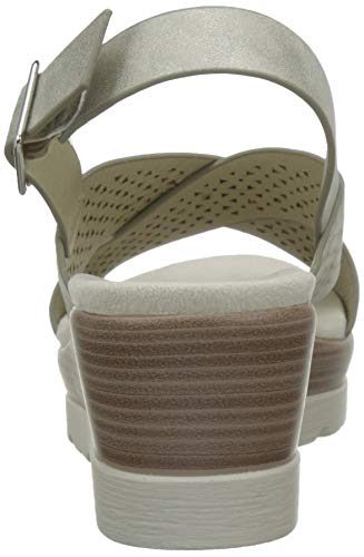 XTI 48862, Sandalias con Plataforma para Mujer, Dorado (Oro Oro), 41 EU