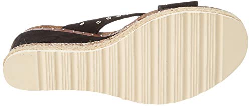 XTI 48922, Sandalias con Plataforma para Mujer, Negro, 38 EU