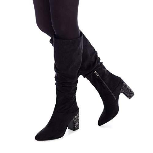 XTI Bota TNT035087 para Mujer Negro 39