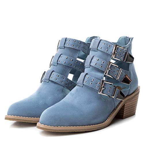 XTI Botín Campera XTI048948 para Mujer Azul 41