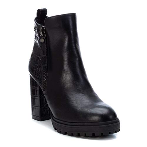 XTI - Botín Casual con Tacón para Mujer - Color Negro