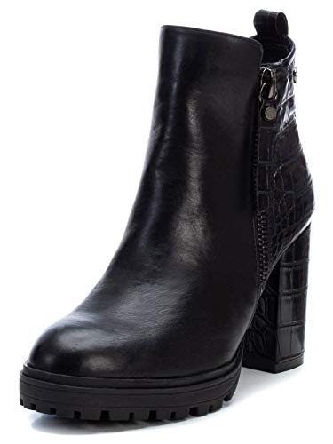 XTI - Botín Casual con Tacón para Mujer - Color Negro