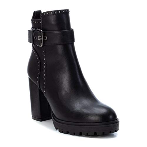 XTI - Botín Casual con Tacón para Mujer - Color Negro