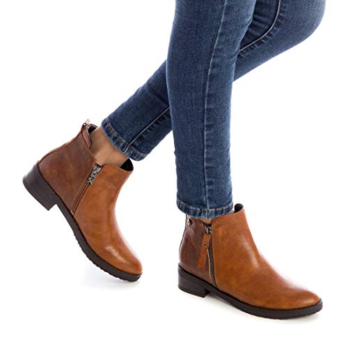 XTI - Botín Casual para Mujer - Color Marrón