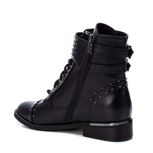 XTI - Botín Militar para Mujer - Color Negro