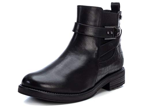 XTI - Botín Motera para Mujer - Color Negro