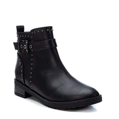 XTI - Botín Motera para Mujer - Color Negro