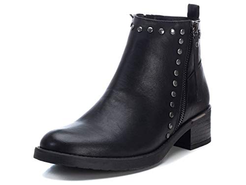 XTI - Botín Motera para Mujer - Color Negro