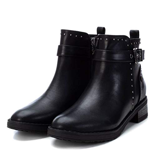 XTI - Botín Motera para Mujer - Color Negro