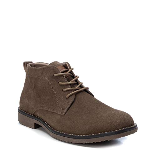 XTI - Botín Oxford de Piel para Hombre - Color Taupe - Talla 41