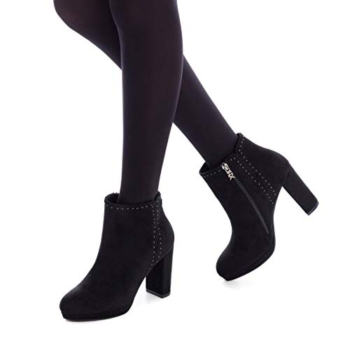 XTI Botín TNT035099 para Mujer Negro 39