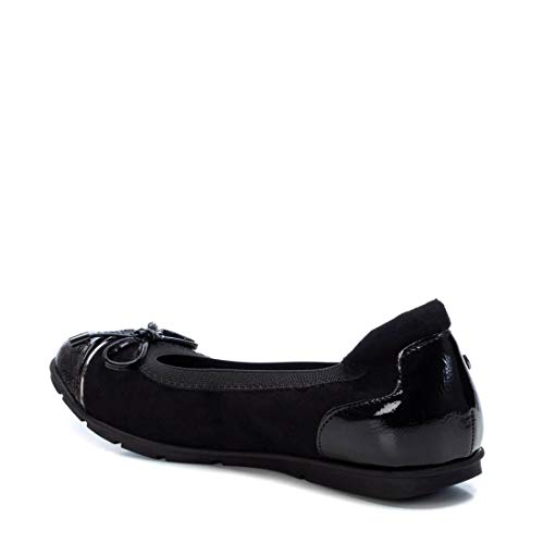 XTI - Zapato Bailarina para Mujer - Color Negro - Talla 39