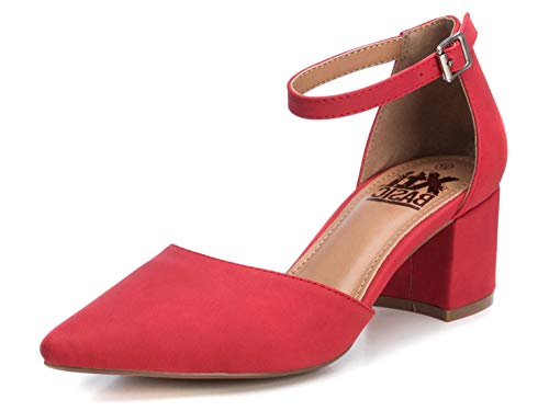XTI Zapato Salón BAS034244 para Mujer Rojo 38