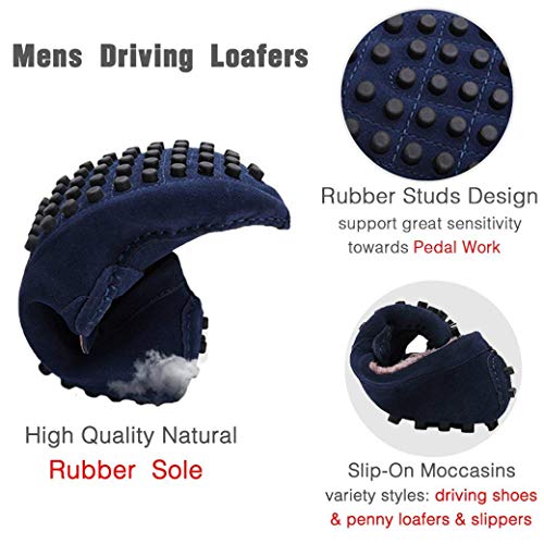 Yaer Zapatos hombre Mocasines calzado plano-Mocasines para hombre (Khaki EU43)