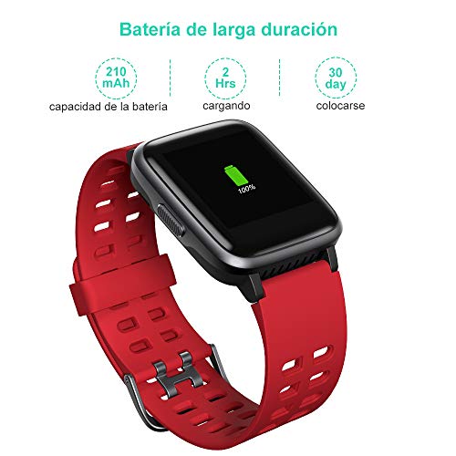 YAMAY Smartwatch, Impermeable Reloj Inteligente con Cronómetro, Pulsera Actividad Inteligente para Deporte, Reloj de Fitness con Podómetro Smartwatch Mujer Hombre para Xiaomi HuaweiI Teléfono