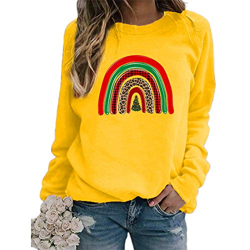YANFANG Tops de Blusa Camisas para Mujer de Manga Larga con Labios deslumbrantes de Moda Casual Blusa Tops Pullover a la Moda Sweatshirt Invierno Negro Gris Rosa Amarillo