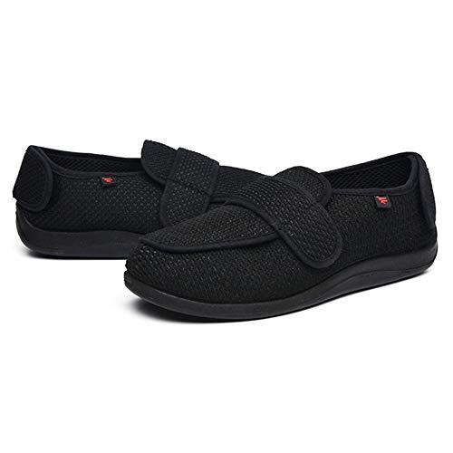 YISHIO Los Zapatos ortopédicos for la Diabetes Mujeres de los Hombres Hallux valgus Zapatillas Edema Ultra-Ancha Ajustables facilitar el Las Personas Edad Avanzada con Fascitis Plantar Unisex