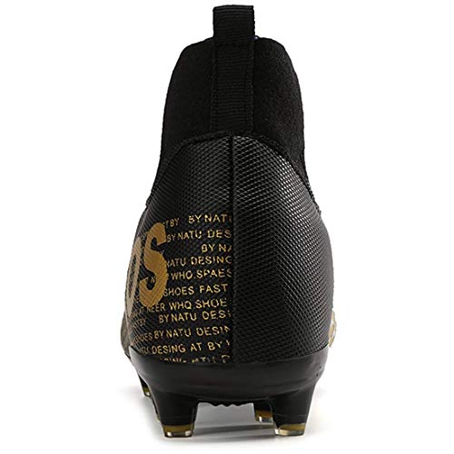 YISHIO Zapatos de fútbol al Aire Libre los Hombres Menores Sala moldeadas Stud Grapas Las Zapatillas tacón Alto Entrenamiento y Pista competición Campo Profesional Tenis Atletismo Gimnasia