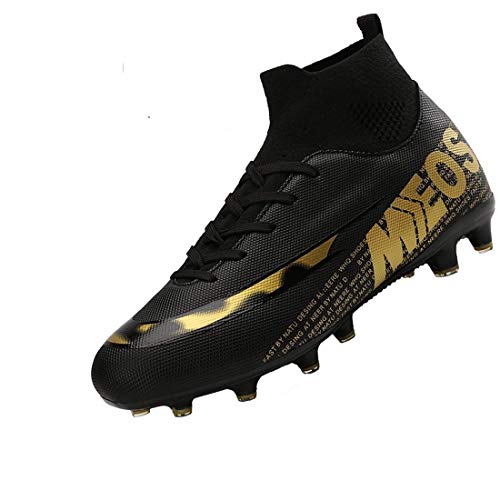 YISHIO Zapatos de fútbol al Aire Libre los Hombres Menores Sala moldeadas Stud Grapas Las Zapatillas tacón Alto Entrenamiento y Pista competición Campo Profesional Tenis Atletismo Gimnasia