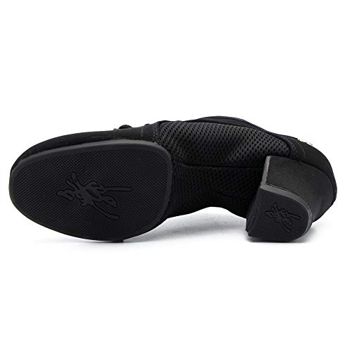 YKXLM Zapatos de Baile Latino Mujer Salsa Zapatos de Baile con Plataforma Entrenamiento de salón de Baile Zapatos de tacón bajo,Modelo 902 NJB-5CM-JD, 36 EU