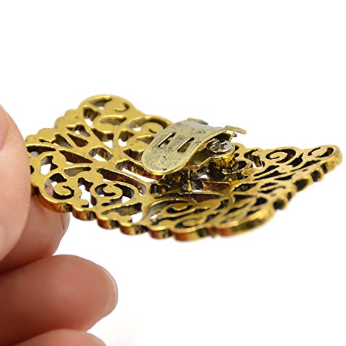 YNuth 2 Piezas de Clips Decorativos de Metal para Zapatos del Diseño de Tótem del Estilo Retro