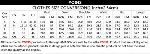 YOINS Vestido de Noche Sexy para Mujer, Vestido Brillante, Minivestido Sexy, Manga Larga, Cuello Redondo, Vestido de cóctel