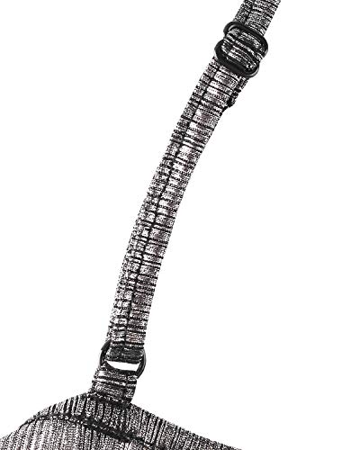 YOINS Vestido de Noche Sexy para Mujer, Vestido Brillante, Minivestido Sexy, Manga Larga, Cuello Redondo, Vestido de cóctel