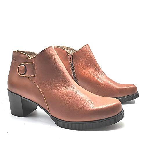 YOKONO - Botas tacón Casual - Cuero para: Mujer Color: Ciervo Cuero Talla: 40