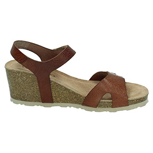 YOKONO CADIZ-073 CUÑAS DE Piel Mujer Sandalias Nuez 40