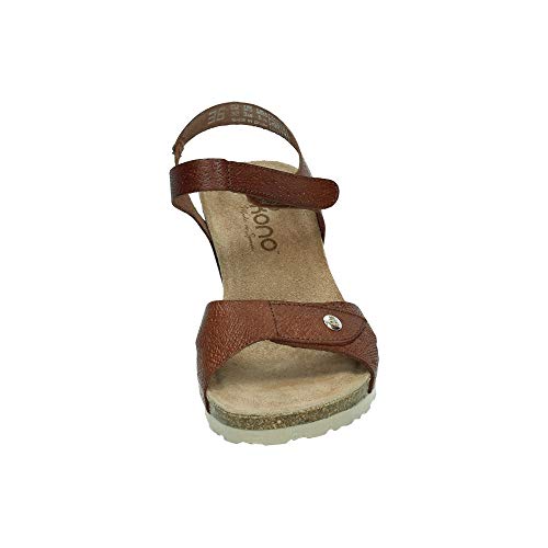 YOKONO CADIZ-073 CUÑAS DE Piel Mujer Sandalias Nuez 40