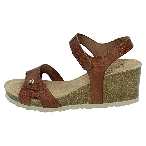 YOKONO CADIZ-073 CUÑAS DE Piel Mujer Sandalias Nuez 40