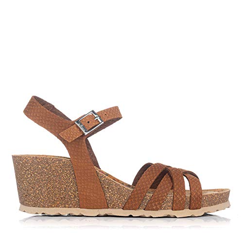 YOKONO CALPE-005F Sandalia Piel CUÑA Bio Mujer Cuero 41