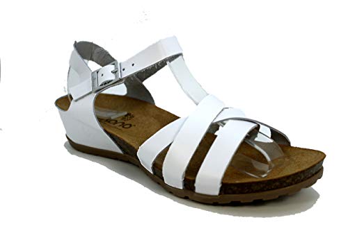 Yokono CAPRI-006 Vaquetilla Mujer cuña Bio (41 EU, Blanco)