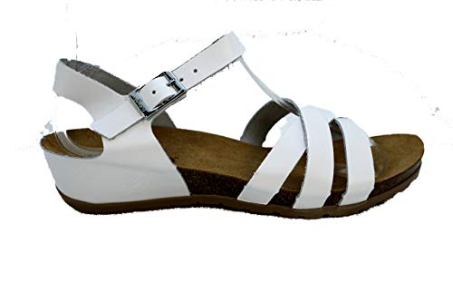 Yokono CAPRI-006 Vaquetilla Mujer cuña Bio (41 EU, Blanco)