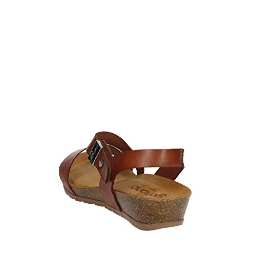YOKONO CAPRI-042 Sandalias Baja Piel Mujer Sandalias Nuez 41