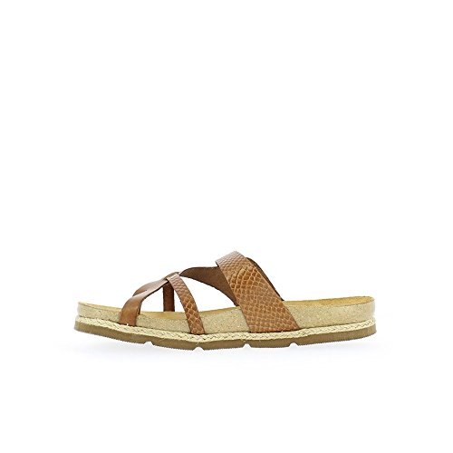 YOKONO Chipre 101 Vaq/Vaq.Serp, Chanclas Mujer, Marrón (Nuez 002), 38 EU