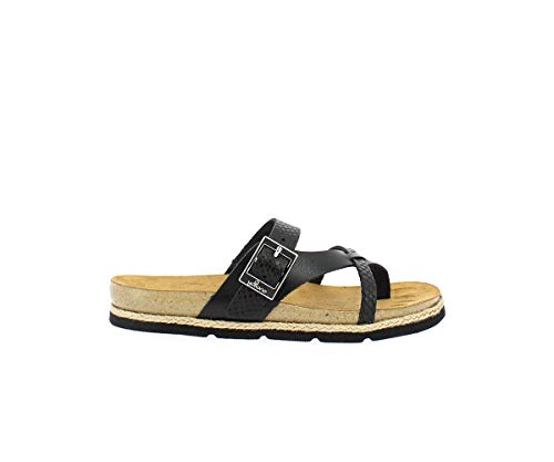 YOKONO Chipre 101 Vaq/Vaq.Serp, Chanclas Mujer, Negro (Negro 004), 38 EU