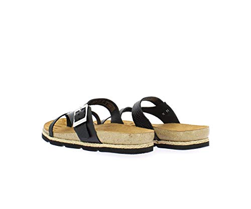 YOKONO Chipre 101 Vaq/Vaq.Serp, Chanclas Mujer, Negro (Negro 004), 38 EU