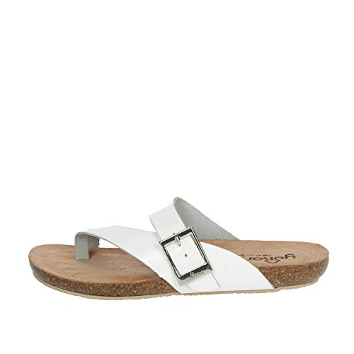 Yokono Ibiza-013 Sandalia Bio, Ajuste Dedo (Blanco, Numeric_37)