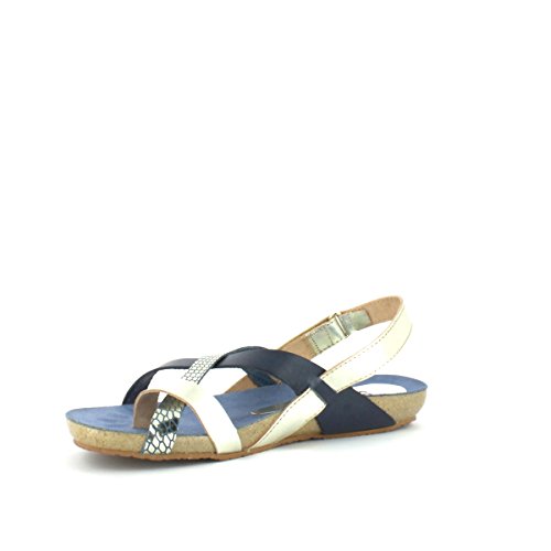 YOKONO IBIZA-718 Sandalia Dedo Mujer Azul 36
