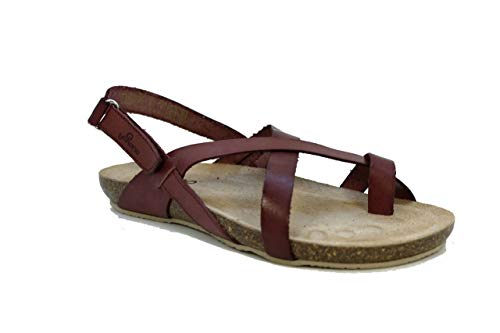 YOKONO IBIZA-718 Sandalia Dedo Mujer (Burdeos, 38)