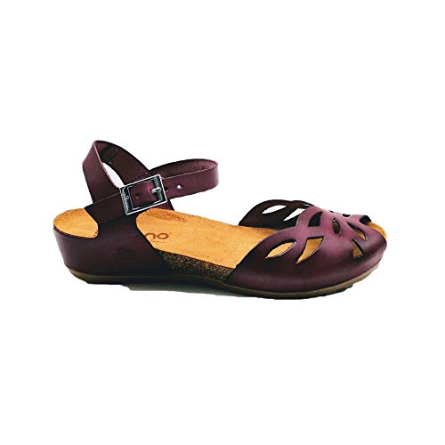 YOKONO - Sandalias Casual - Cuero para: Mujer Color: Burdeos Talla: 37