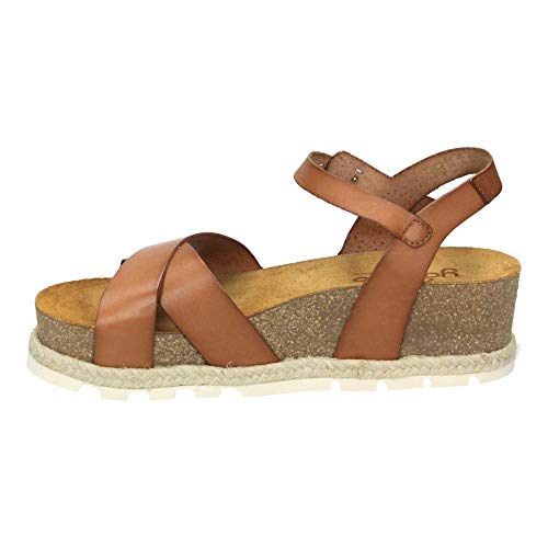 YOKONO YAKU-003 VAQUETILLA Sandalia CUÑA BIOS (36 EU, Cuero)